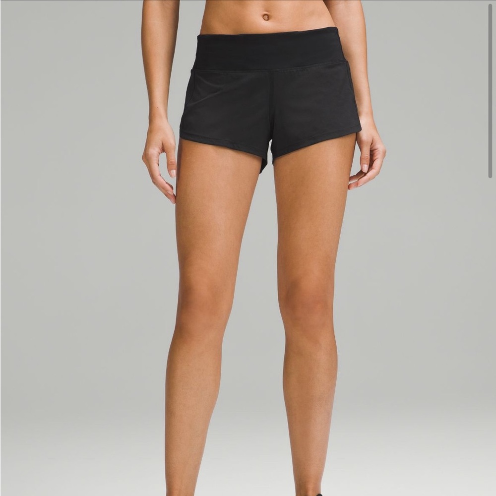 Lululemon speed up shorts in black